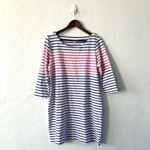 Vineyard Vines pink and blue striped dress